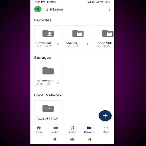 U Player 1 تصوير الشاشة