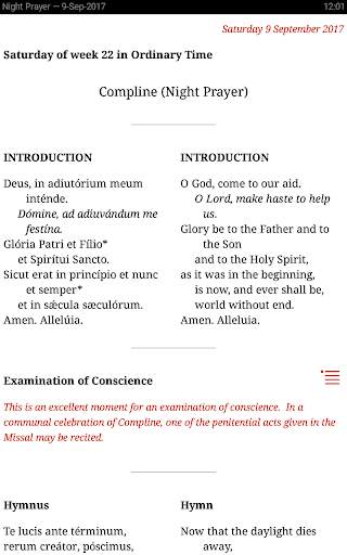 Catholic Calendar: Universalis screenshot 9