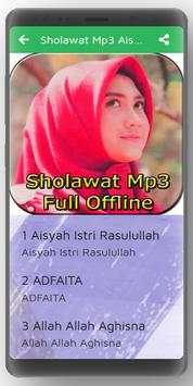 Sholawat Mp3 Aisyah Istri Rasulullah Offline screenshot 3