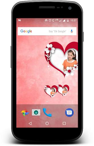 My photo bubble hearts live wallpaper screenshot 2