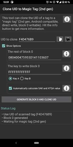 MIFARE Classic Tool 6 تصوير الشاشة