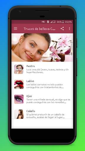 Trucos de belleza Caseros screenshot 1