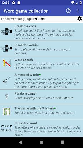 WGC Word Game Collection screenshot 1