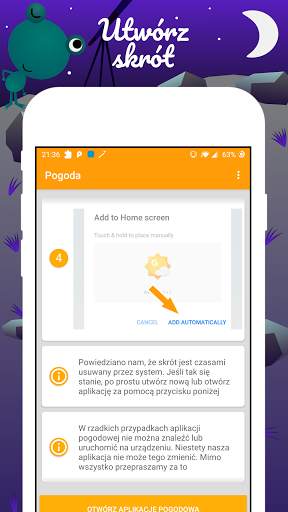 Żaba pogodowa skrót screenshot 2