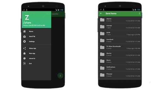 Zshare - Wifi Fast File Transfer 2019 screenshot 1