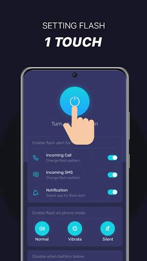 Flash alert: flash on call sms, ringing flashlight screenshot 3