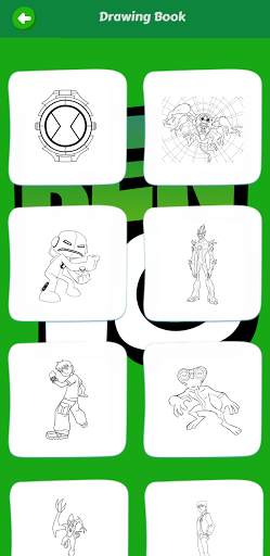 Coloring Ben Hero Cartoon screenshot 2