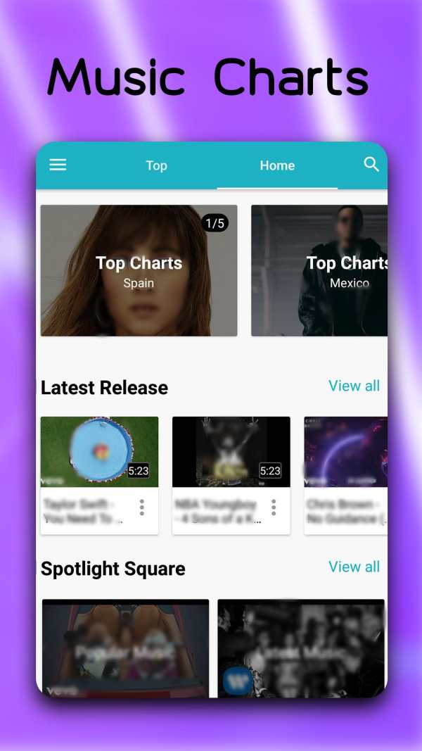 Blue Music - Music Player screenshot 2