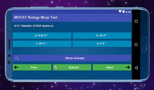 MDCAT Biology Mcqs Test screenshot 4