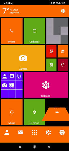 Win 10 metro launcher theme screenshot 7