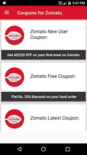 Food Coupons for Zomato screenshot 2