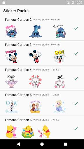 Populer Cartoon Sticker WAStickerApps screenshot 2