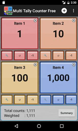 Multi Tally Counter Free screenshot 2