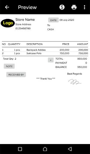 e-Nota screenshot 2