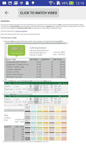 Learn Excel 2016 4 تصوير الشاشة