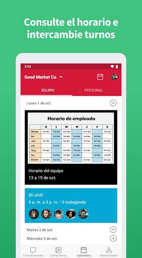 Mensajería de Crew screenshot 3