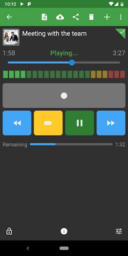 Dictadroid Lite - Voice Recorder screenshot 3