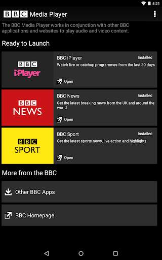 BBC Media Player screenshot 1