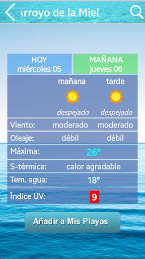 El Tiempo en la Playa скриншот 1