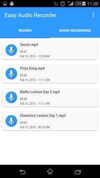 Easy Audio Recorder screenshot 3