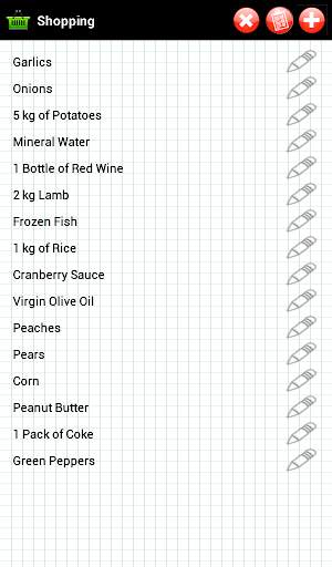 Shopping list screenshot 8