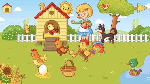 Funny Farm for toddlers. Kids puzzle with animals! screenshot 7