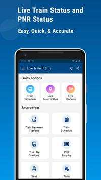 Live Train Status, PNR Status: Indian Railway Info screenshot 1