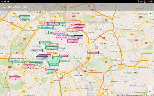 Contact on Map screenshot 12