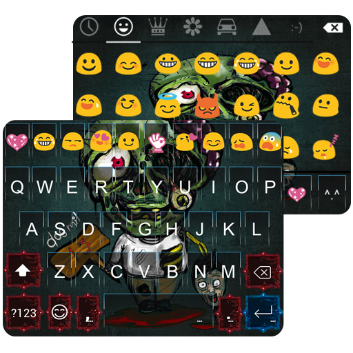 Cute Zombie Emoji Keyboard Theme icon