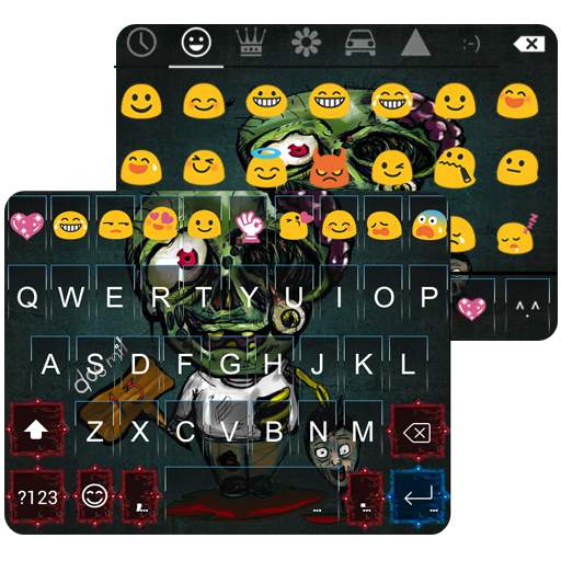 Cute Zombie Emoji Keyboard Theme 1.0.5
