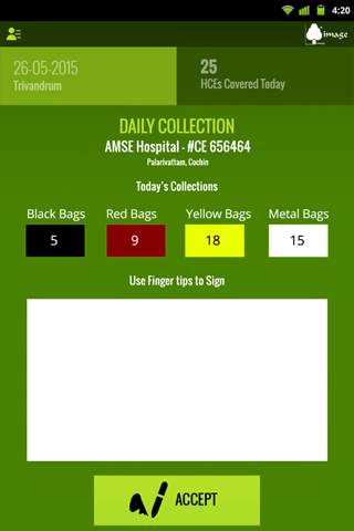 IMAGE Bio.Med.Waste collection app screenshot 6