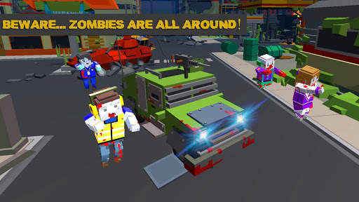 Blocky Zombie Pixel Crush screenshot 1