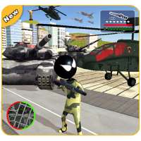 US Army Stickman Rope Hero Mafia Crime