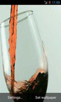 Glass of Wine Live Wallpaper screenshot 3