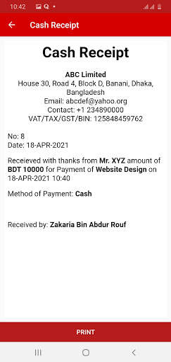 Cash Receipt screenshot 5