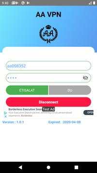 AA VPN screenshot 1