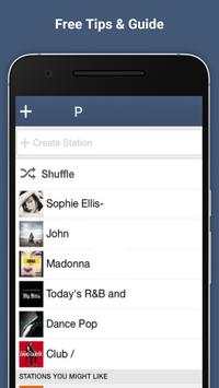 Free Pandora Radio New Guide 1 تصوير الشاشة