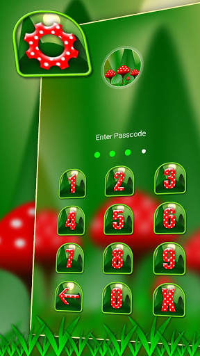 Red Mushroom Green Launcher Theme screenshot 5