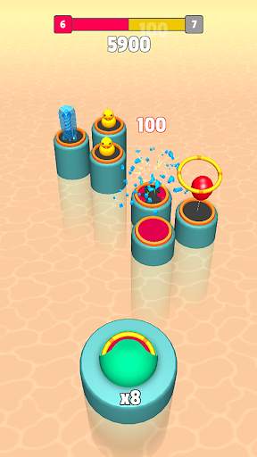 Color Rings 3D - Ring Toss Game screenshot 4