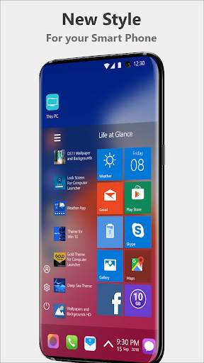 Modern phone X Theme for Computer Launcher screenshot 6