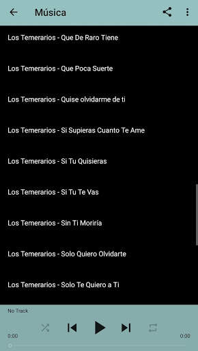 Los Temerarios Musica 3 تصوير الشاشة