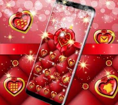 beauty red love theme screenshot 5
