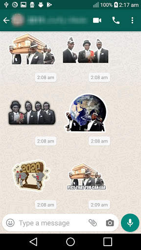 Coffin dance whats stickers screenshot 4