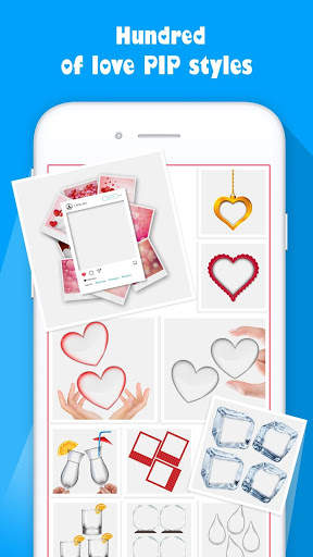 Love PIP maker: photo editor blur effect & selfie screenshot 3