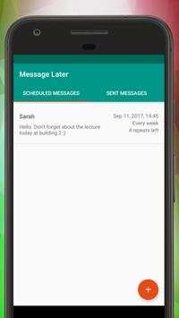 SMS Message Scheduler - Advanced screenshot 2