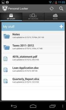 McAfee Personal Locker screenshot 2