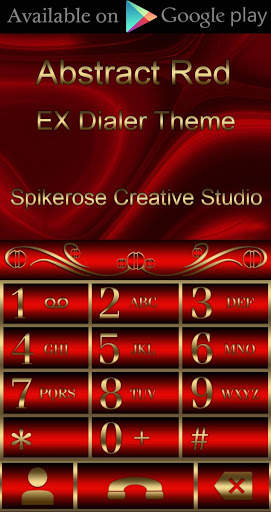 Abstract Red Go Launcher theme screenshot 4