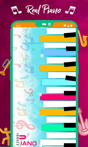 Real Piano keyboard Perfect piano musical keyboard screenshot 2
