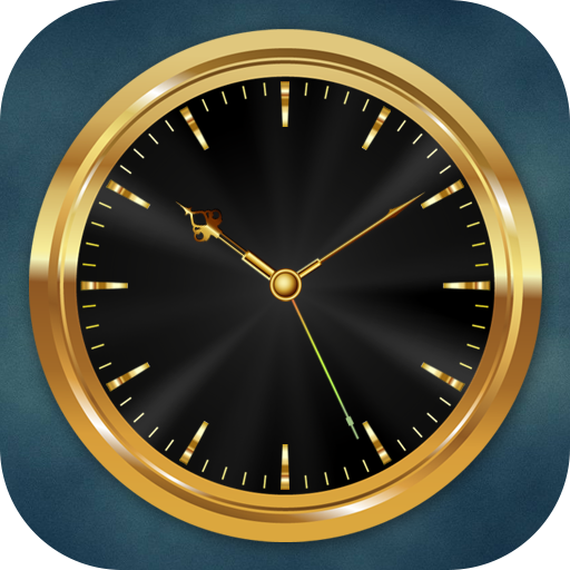 Luxury Golden Clock Live Wallpaper icon