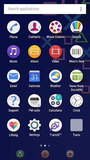 Theme PSpad for XPERIA 2 تصوير الشاشة